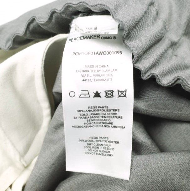 OAMC PEACEMAKER オーエーエムシー ピースメーカー 25SS Regs Pants 