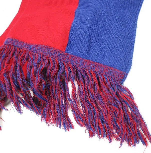 CREST クレスト goffa 100本限定 フリンジマフラー RED/BLUE ストール 
