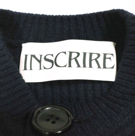 INSCRIRE アンスクリア 24AW Cropped cardigan ローゲージウール 