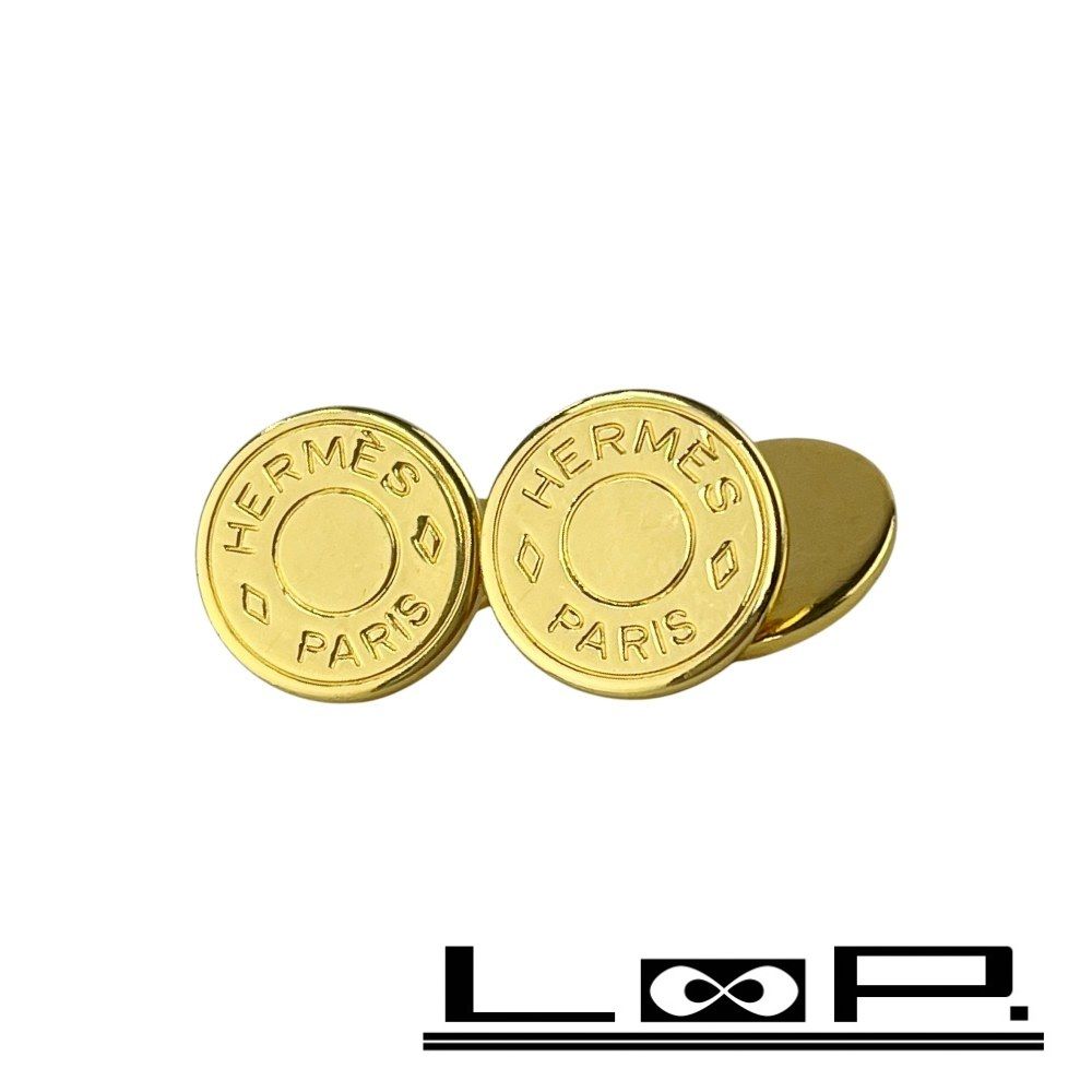 エルメス □美品□ セリエ カフス アクセサリー ゴールド GP 箱