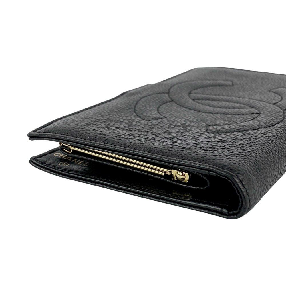 シャネル ■美品■ 長財布 ウォレット ココマーク キャビアスキン ブラック A01429 【546945】13 シャネル □美品□ 長財布 ウォレット ココマーク キャビアスキン