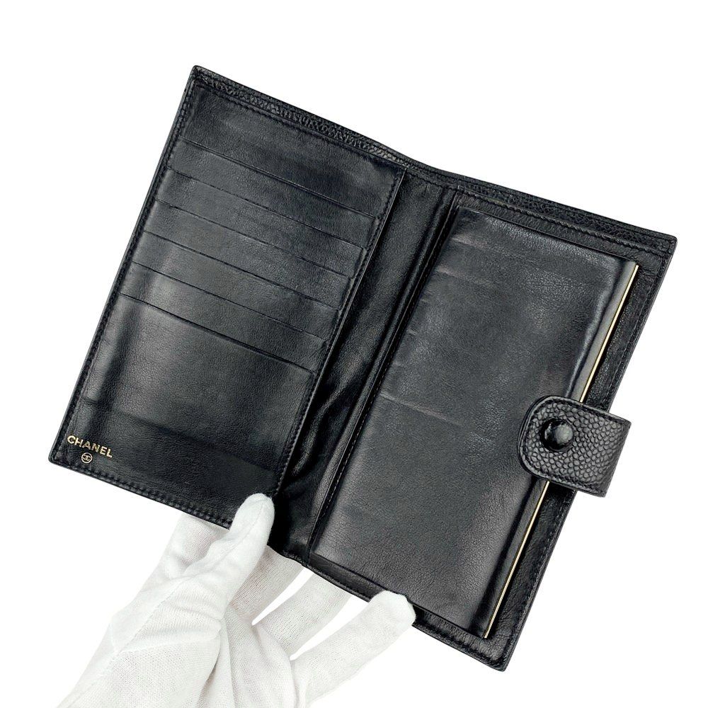 シャネル ■美品■ 長財布 ウォレット ココマーク キャビアスキン ブラック A01429 【546945】13 シャネル □美品□ 長財布 ウォレット ココマーク キャビアスキン