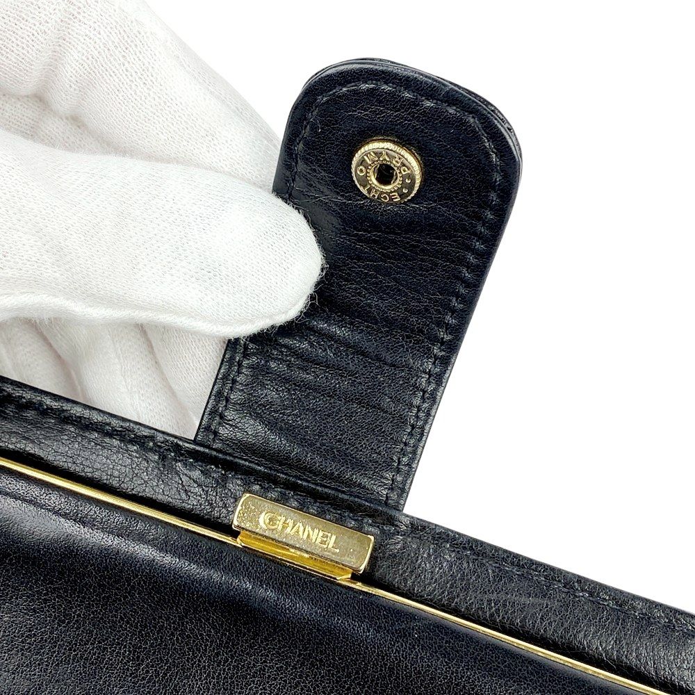 シャネル □美品□ 長財布 ウォレット ココマーク キャビアスキン