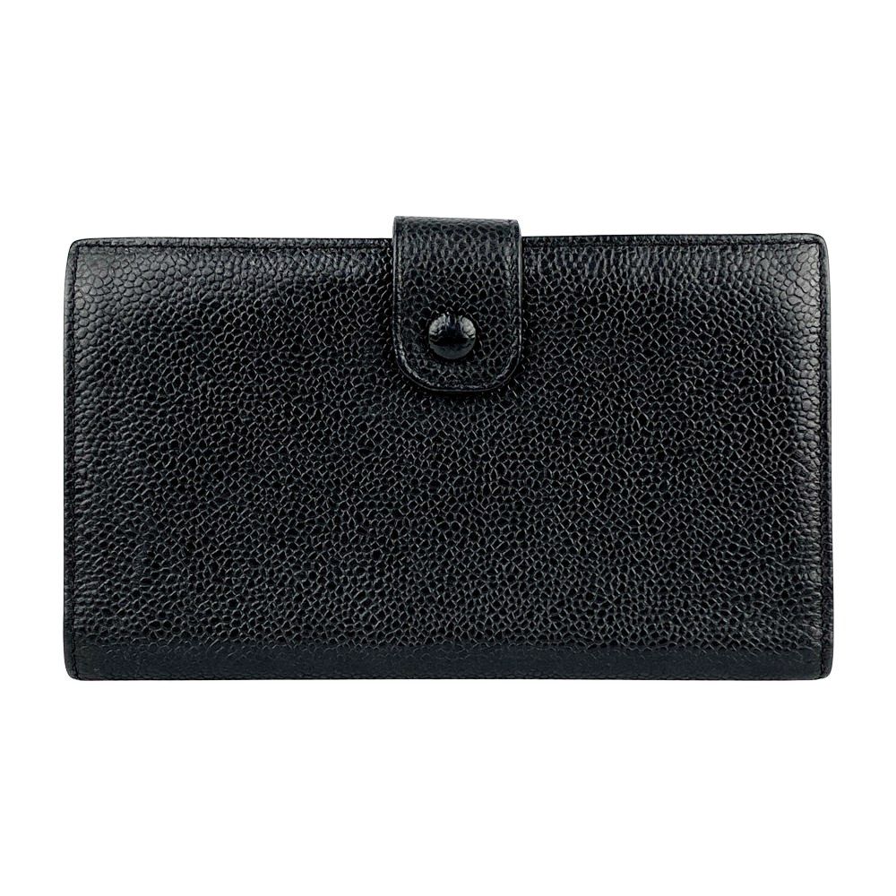 シャネル ■美品■ 長財布 ウォレット ココマーク キャビアスキン ブラック A01429 【546945】13 シャネル □美品□ 長財布 ウォレット ココマーク キャビアスキン