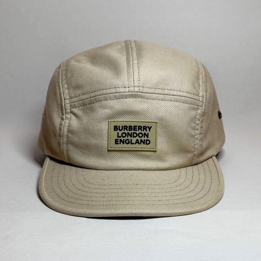 BURBERRY バーバリー ラバープレート キャップ Mサイズ メンズ 正規品 