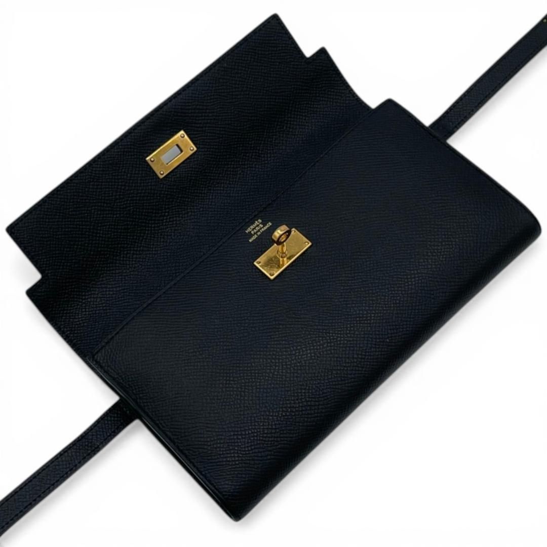 超極美品】エルメス HERMES 二つ折り長財布 ケリーウォレット ヴォー 