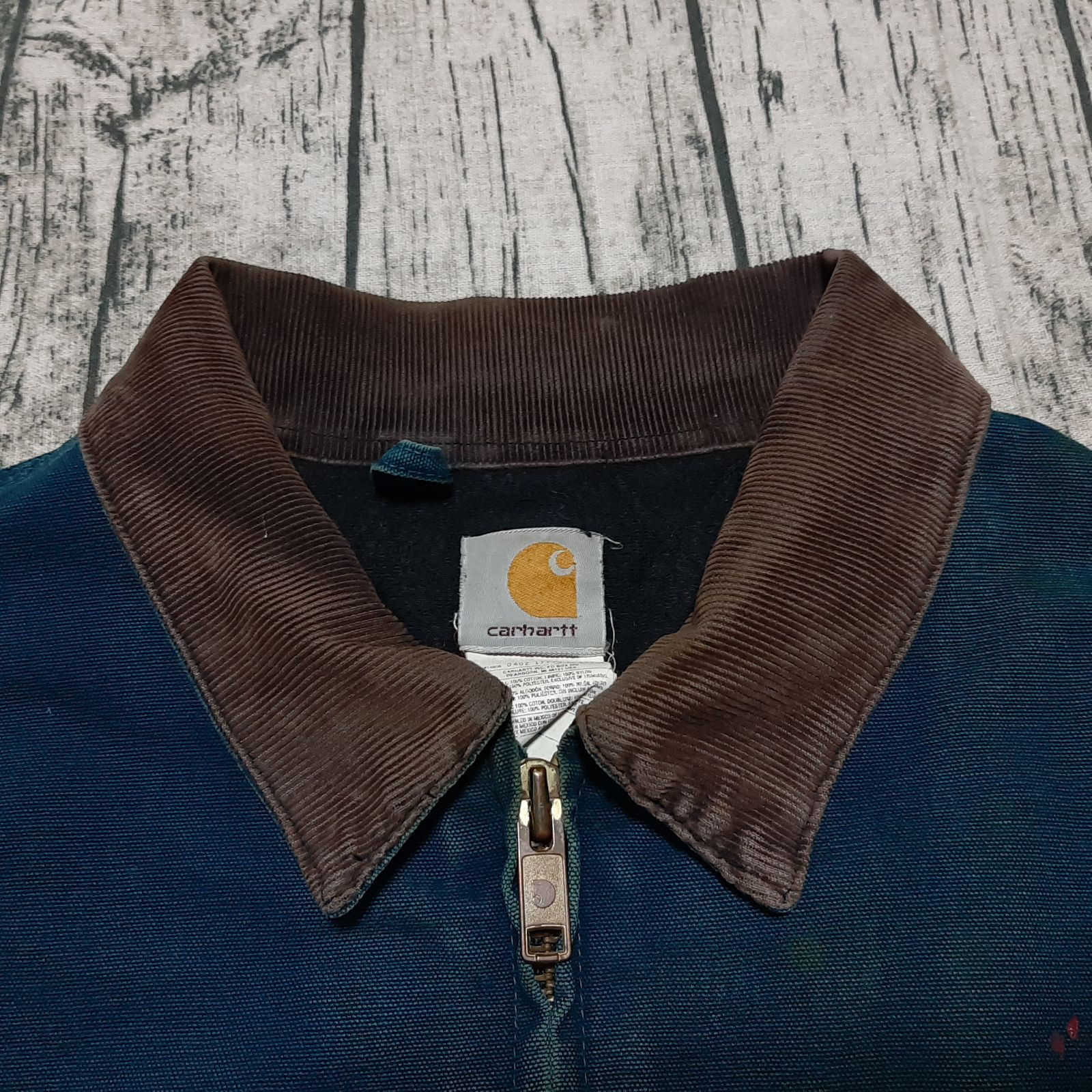 size XL】超雰囲気 Carhartt Santa Fe Jacket Dark Teal カーハート