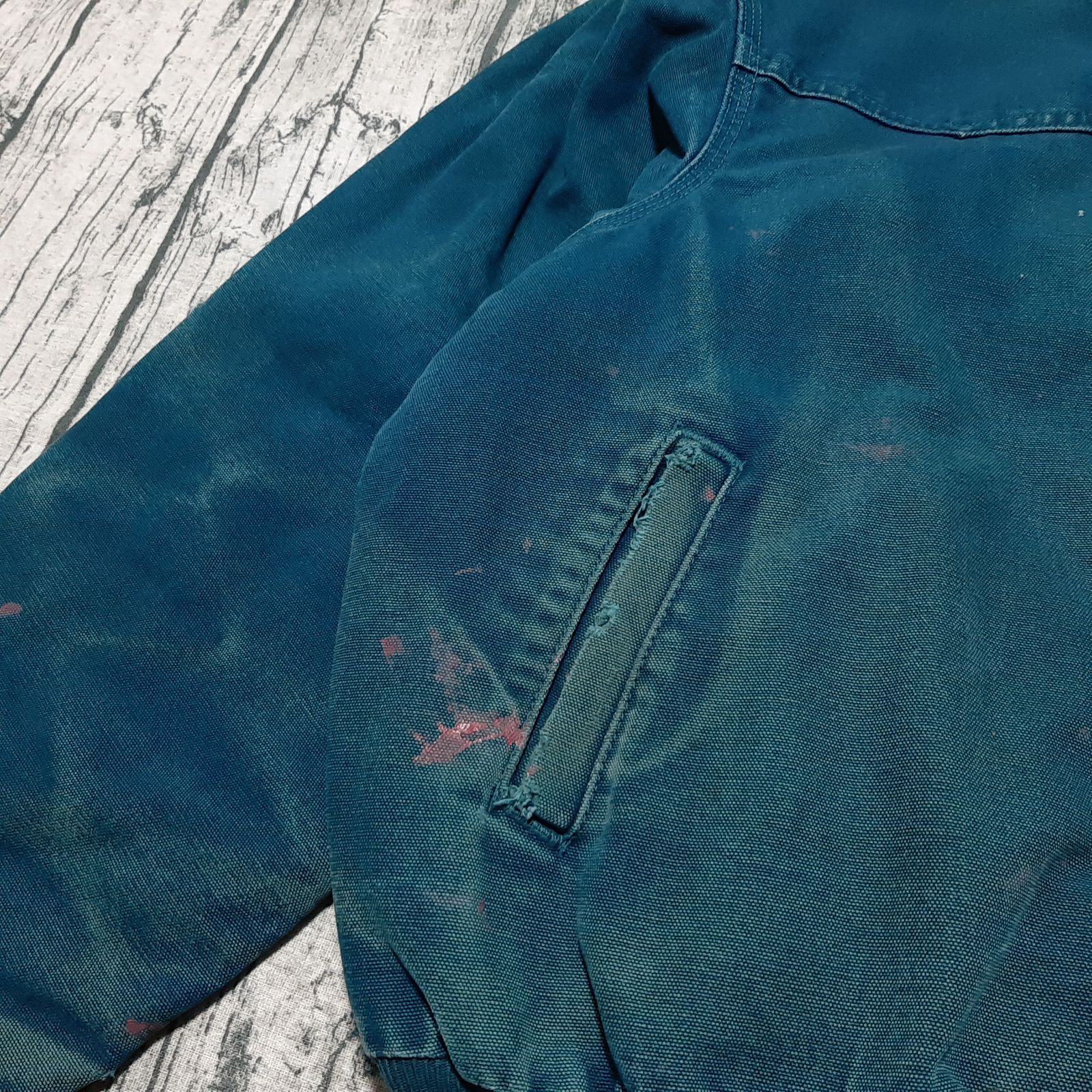 size XL】超雰囲気 Carhartt Santa Fe Jacket Dark Teal カーハート 