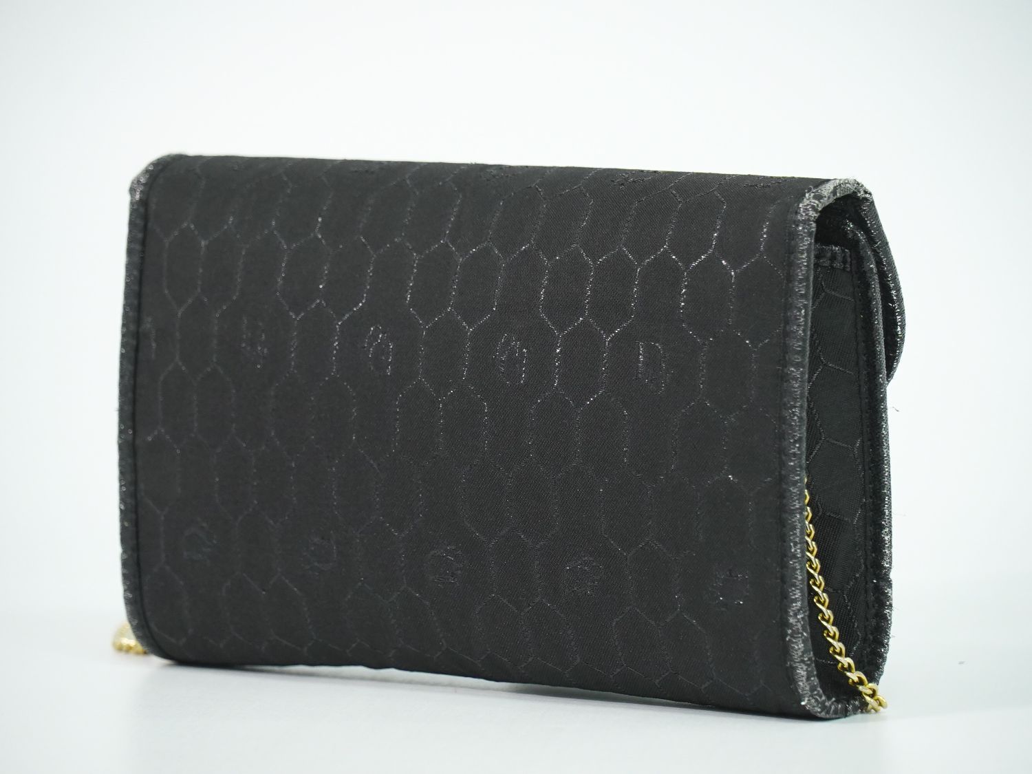 本物 クリスチャン ディオール Christian Dior ハニカム柄 チェーン