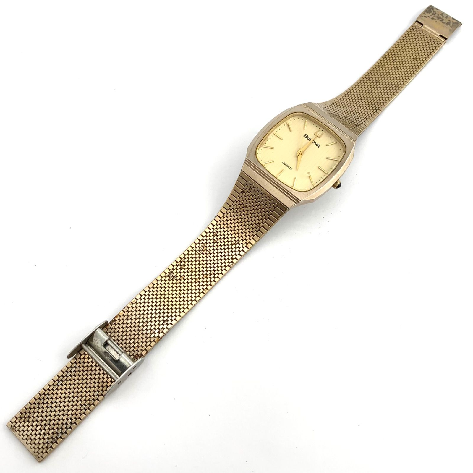 中古】Bulova Swiss クォーツ 腕時計 メッシュバンド - メルカリ