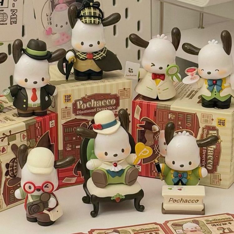 ポチャッコ ダイヤモンド探偵シリーズ フィギュア 8種セット アソート