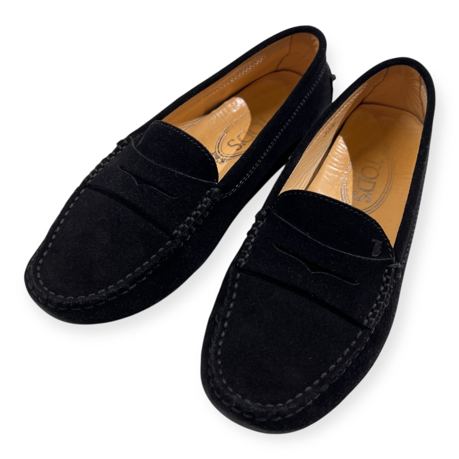 TODS トッズ スエード レザー ローファー ドライビングシューズ 35 1/2