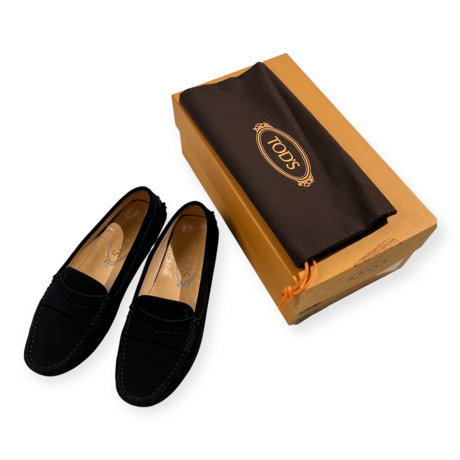 TODS トッズ スエード レザー ローファー ドライビングシューズ 35 1/2