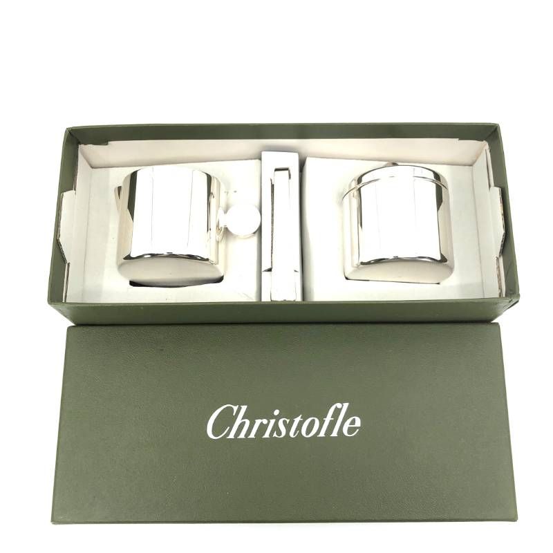 美品・箱付き】CHRISTOFLE クリストフル／シュガーポット（蓋付き
