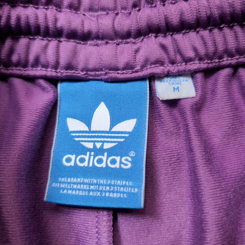 adidas Tracksuit Set Up Men's M Purple Orange Trefoil Embroidery