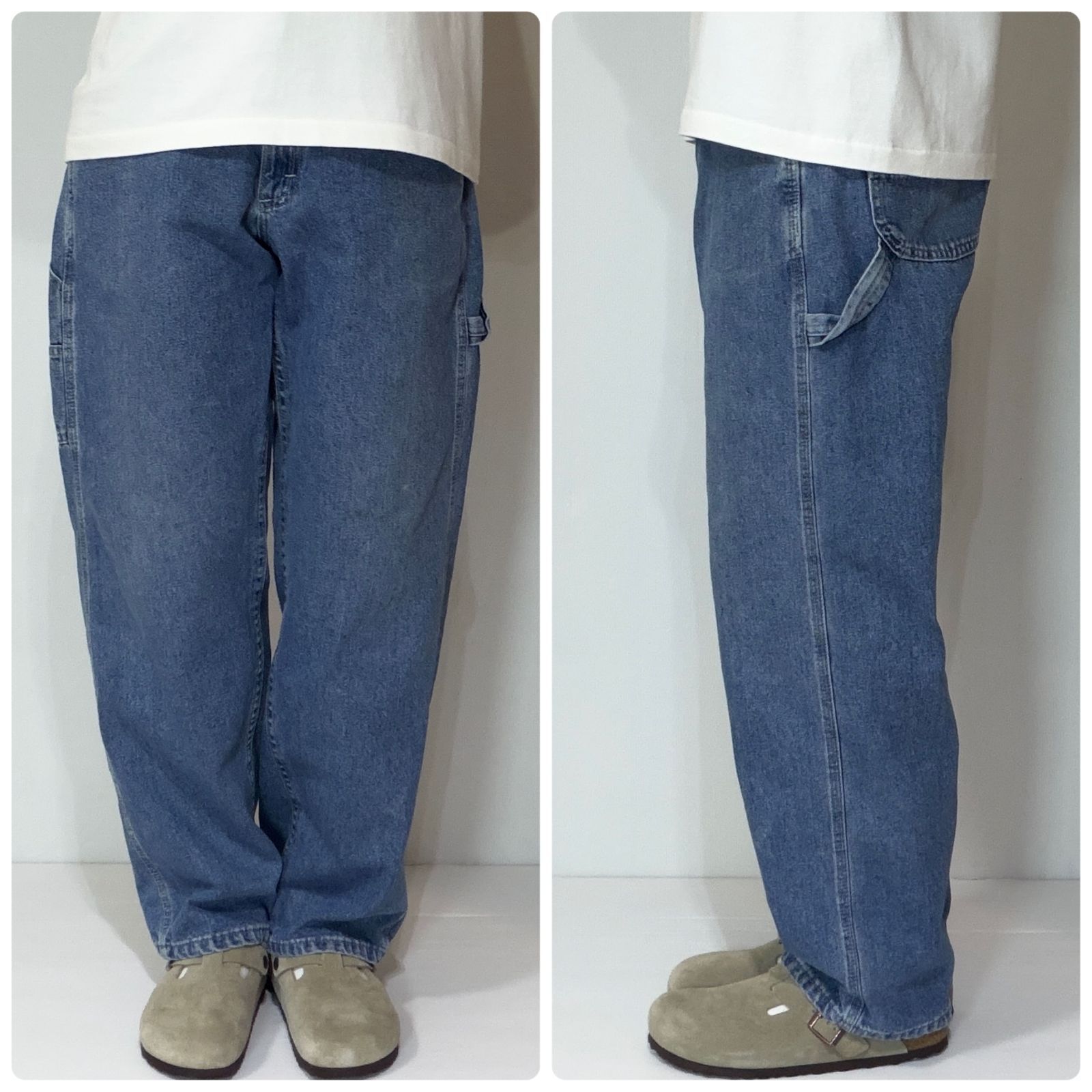 90s～00s Lee DUNGAREES リー ダンガリーズ デニム ペインターパンツ 