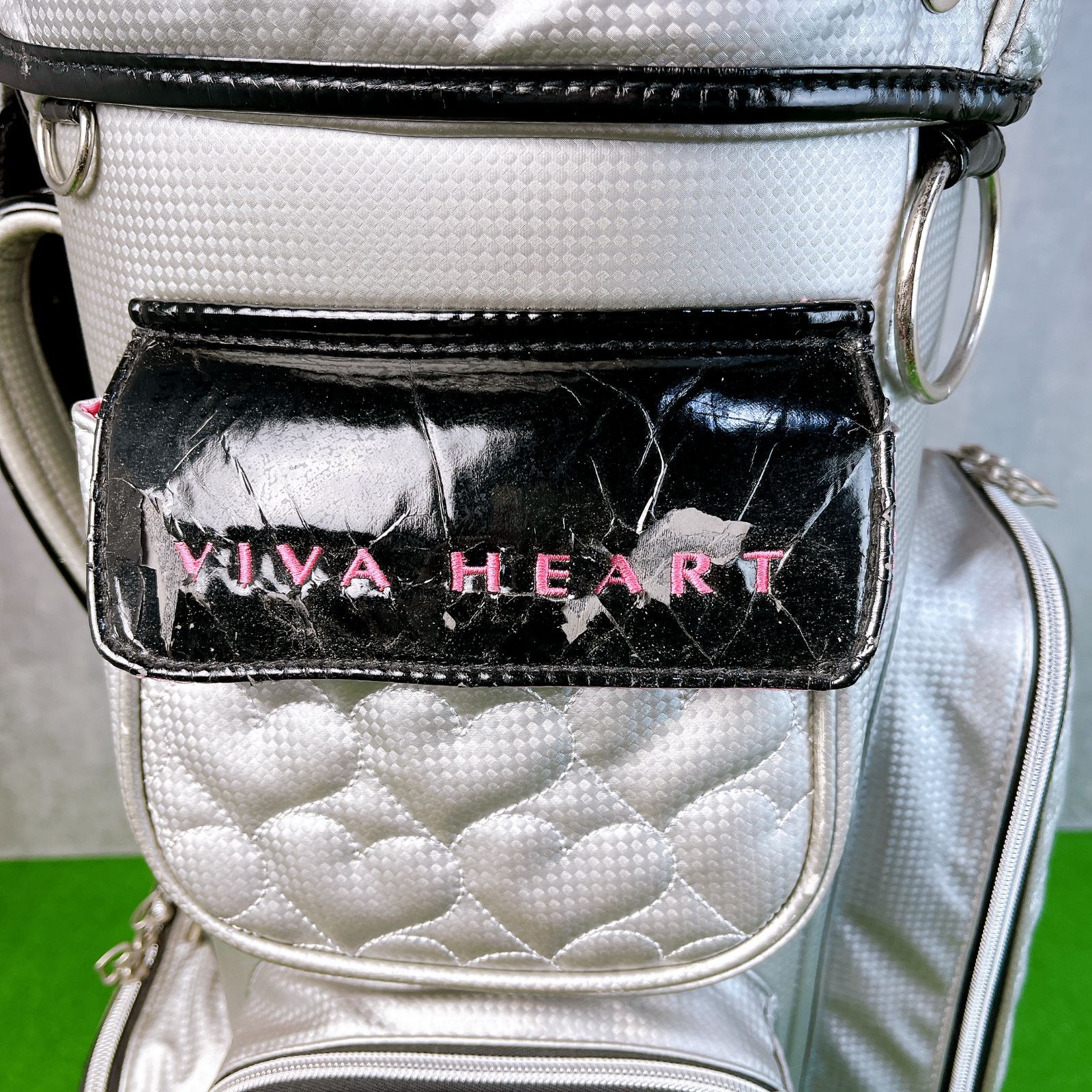 レディース ビバハート キャディバッグ 9型 口枠4分割 VIVA HEART 中古 