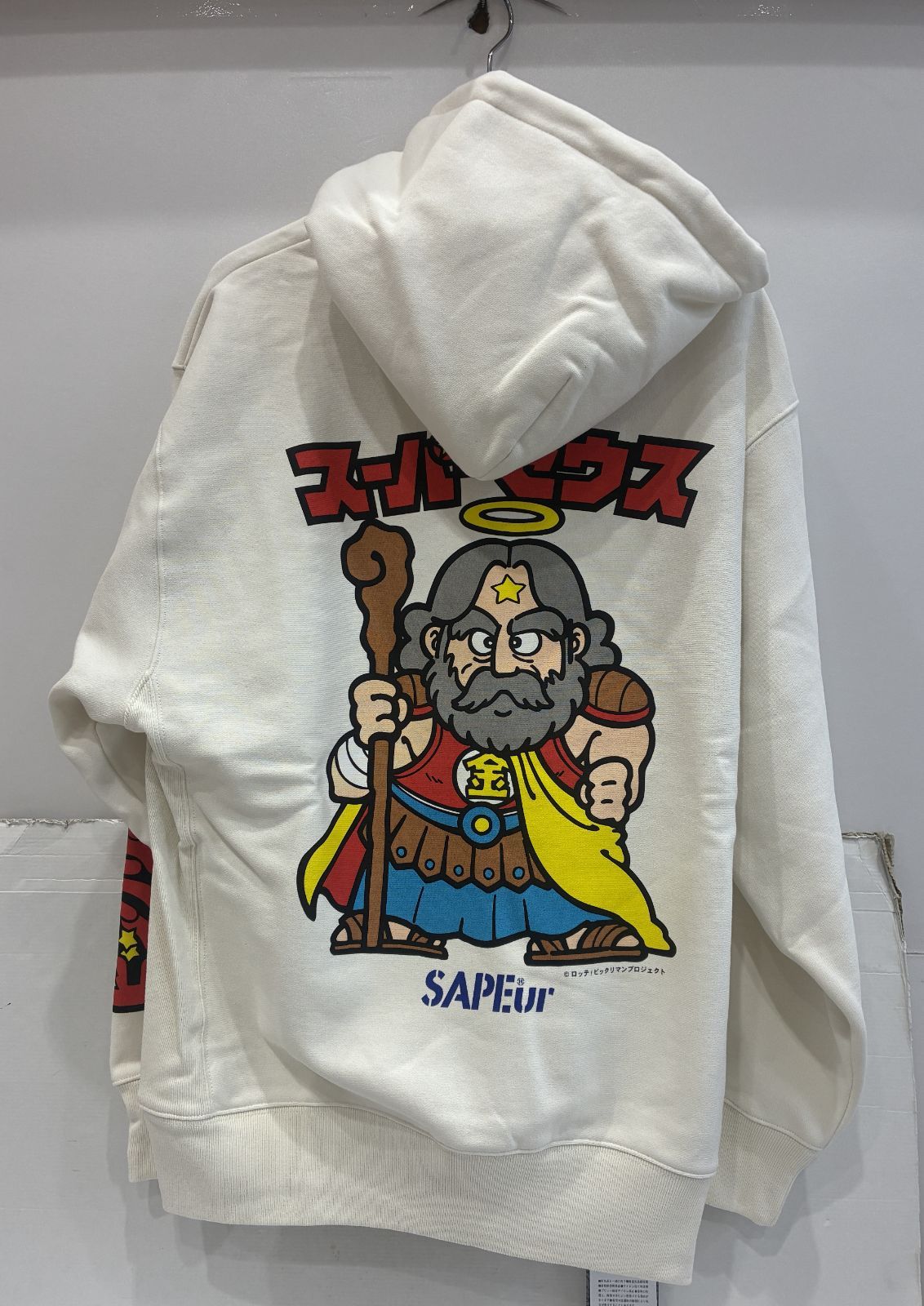 未使用 SAPEur ビックリマン スーパーゼウス パーカー Lサイズ 薄い 