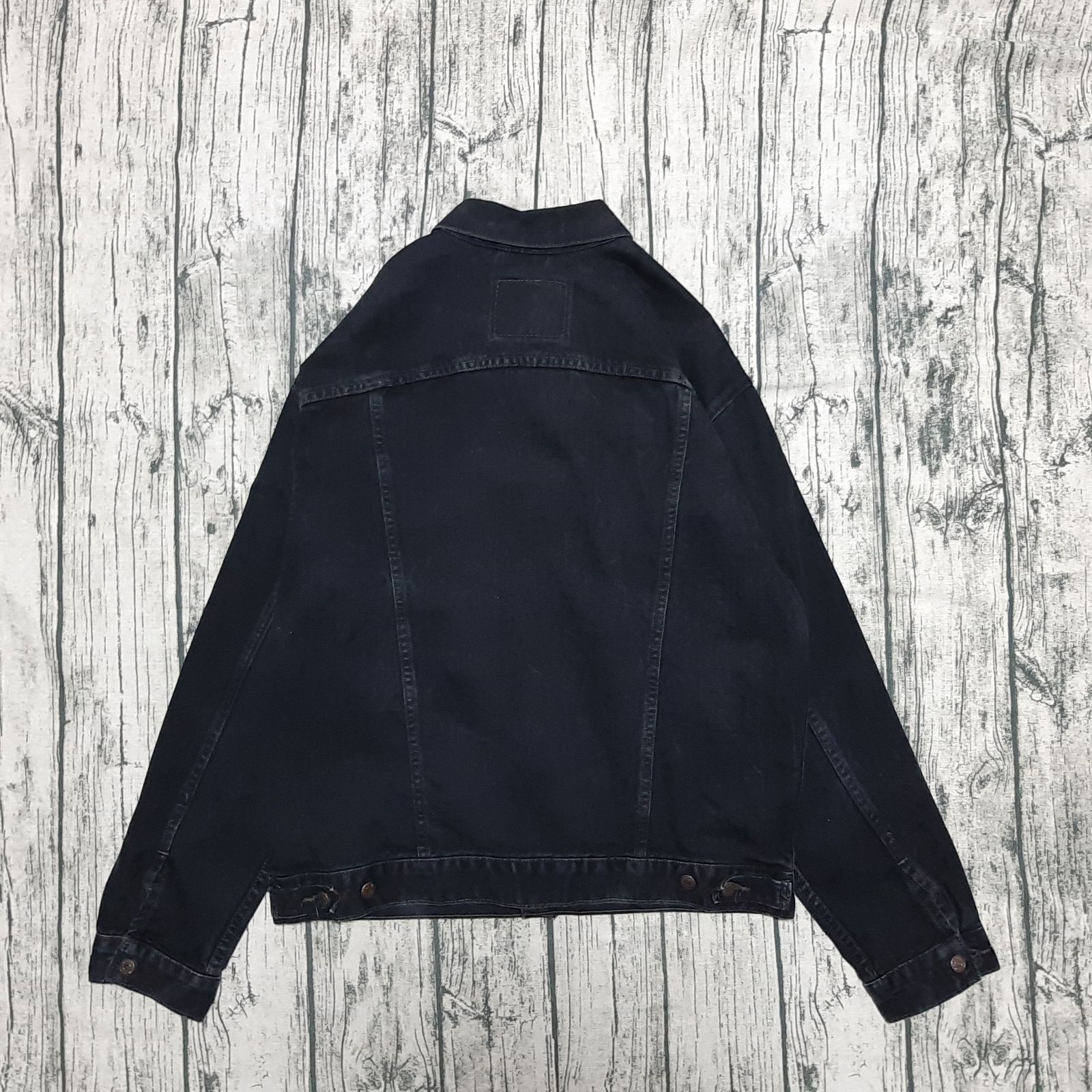 size L】USA製 後染めブラック Levi