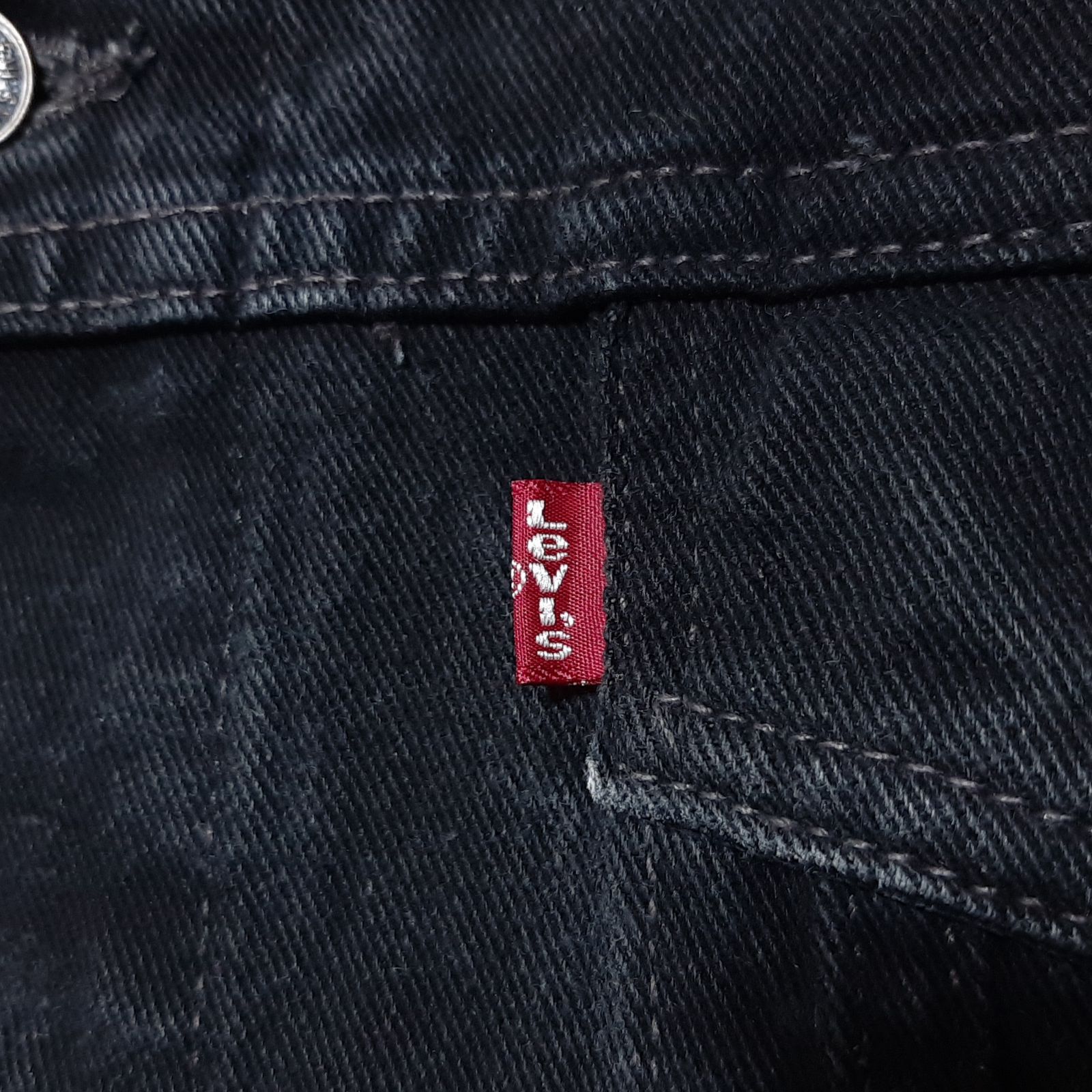 size L】USA製 後染めブラック Levi