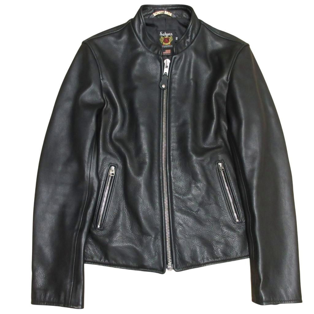 ショット SCHOTT 美品 7644 ニューネイキッド カウレザー シングル 