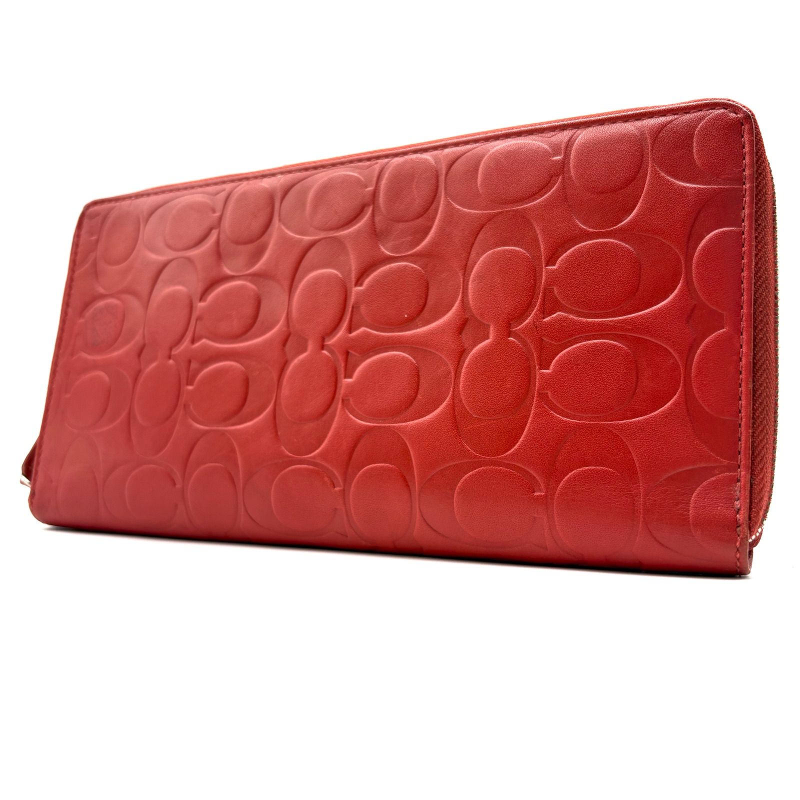 COACH signature leather wallet コーチ シグネチャー スムースカーフ 
