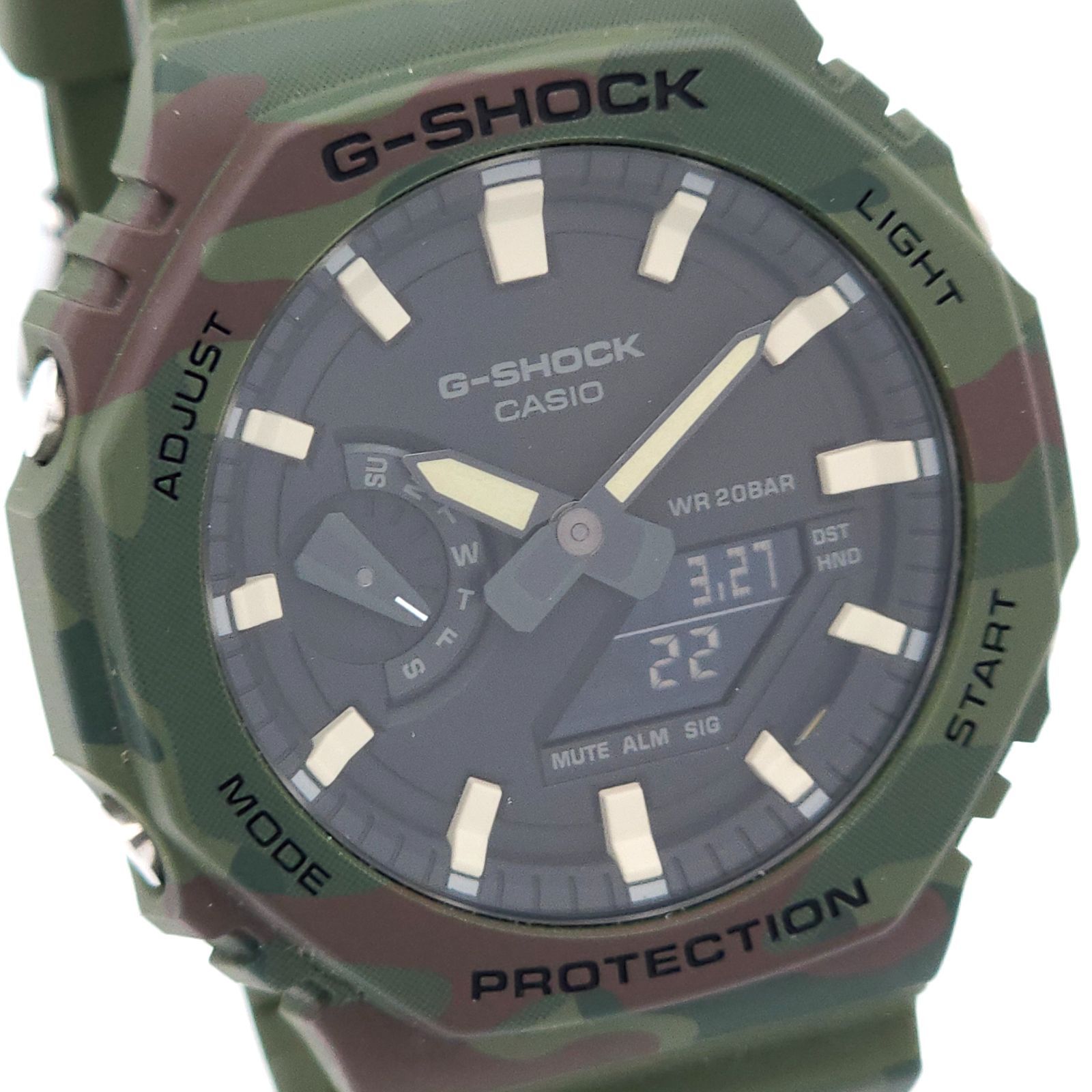 ☆美品 CASIO カシオ G-SHOCK GAE-2100WE QZ 動作品 カモフラージュ 箱 