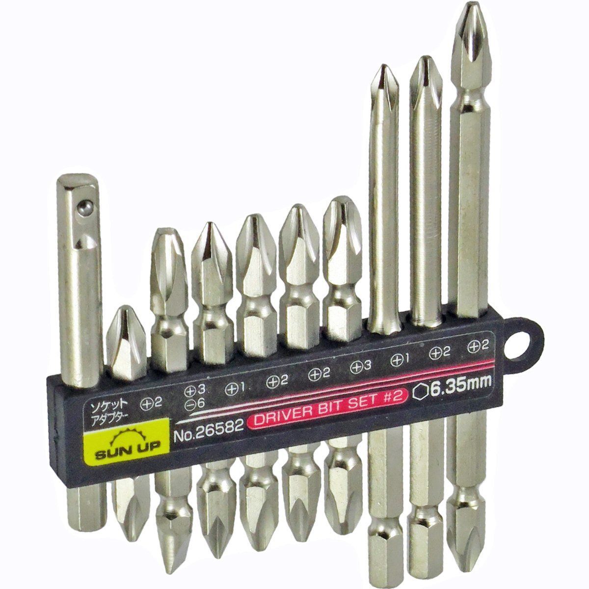 【在庫セール】ドライバービットセット UP コンビネーションセット SUN 10pc 近与(KONYO) #2
