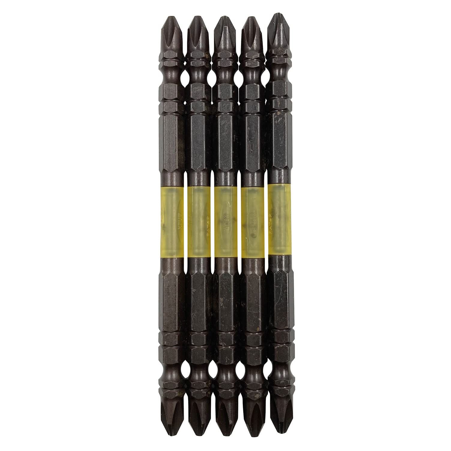【人気商品】5本組 +2×110 ABRM5-2110 タフ 両頭 (40V対応) 黒龍靭ビット アネックス(ANEX)