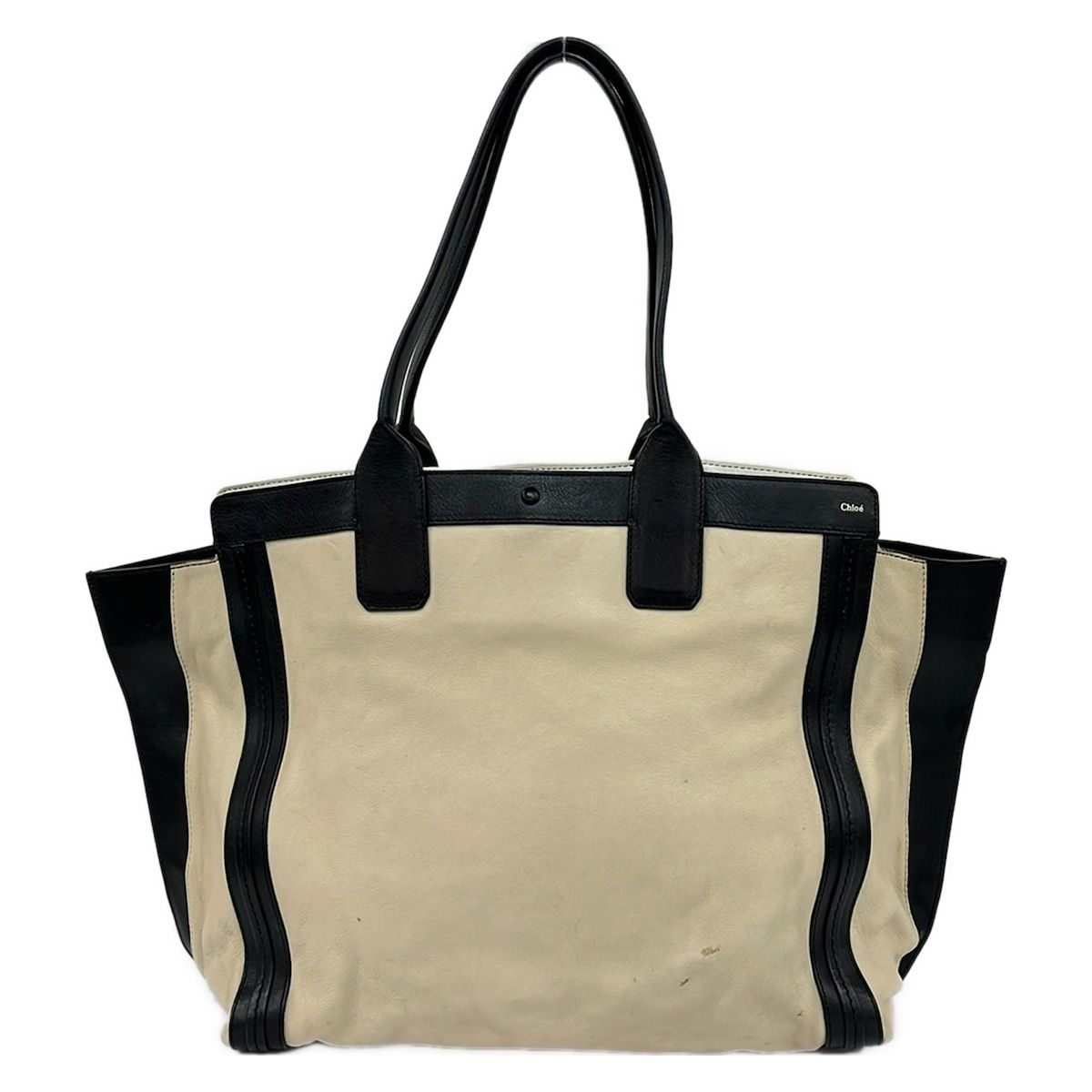 クロエ Chloe（クロエ） アリス アイボリー×黒 CHLOE ハンドバッグ 