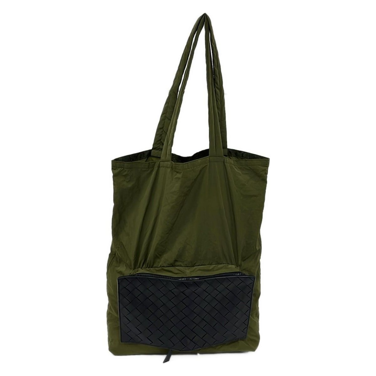 BOTTEGA VENETA(ボッテガヴェネタ) バッグ イントレチャート カーキ×黒 