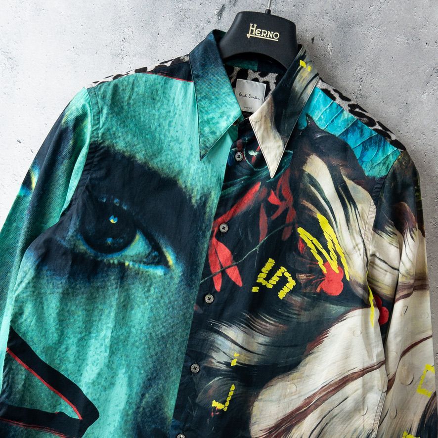 極美品 Paul Smith ポールスミス 長袖 シャツ 日本製 コットン