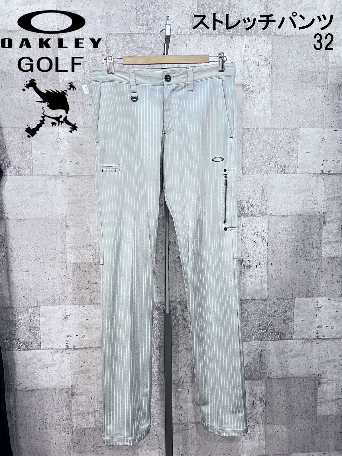 オークリーゴルフ ストライプ ストレッチパンツ 32 OAKLEY GOLF - メルカリ