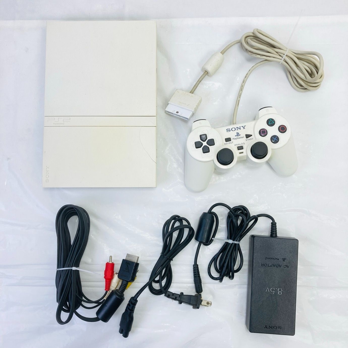 破損あり PS2 薄型 プレステ2 プレイステーション2 本体 コントローラ
