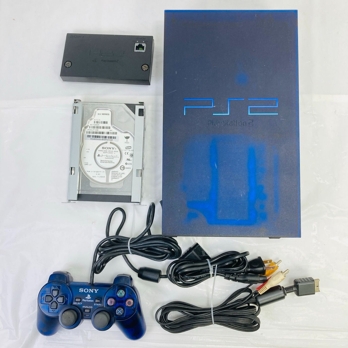 PS2 プレステ2 bbユニット HDDアダプターセット ミッドナイト PS2 プレステ2 bbユニット HDDアダプターセット ミッドナイト