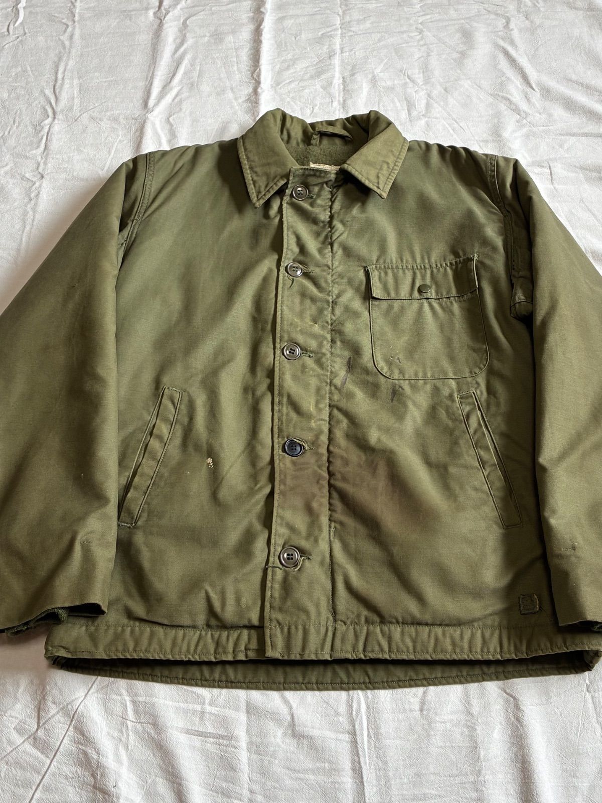 70s U.S.NAVY A-2 デッキジャケット 後期型 ステンシル SSBN