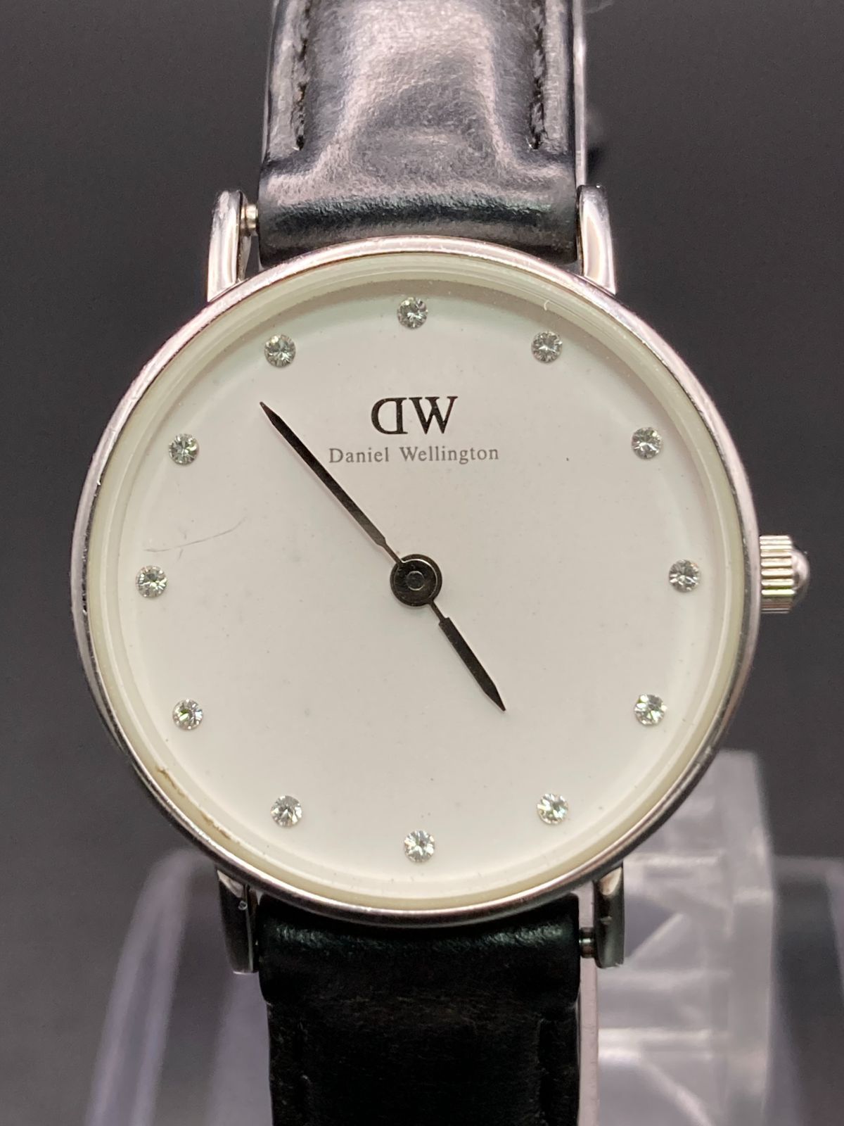 稼働品】ダニエルウェリントン クラッシー 26mm シルバー クリスタル 