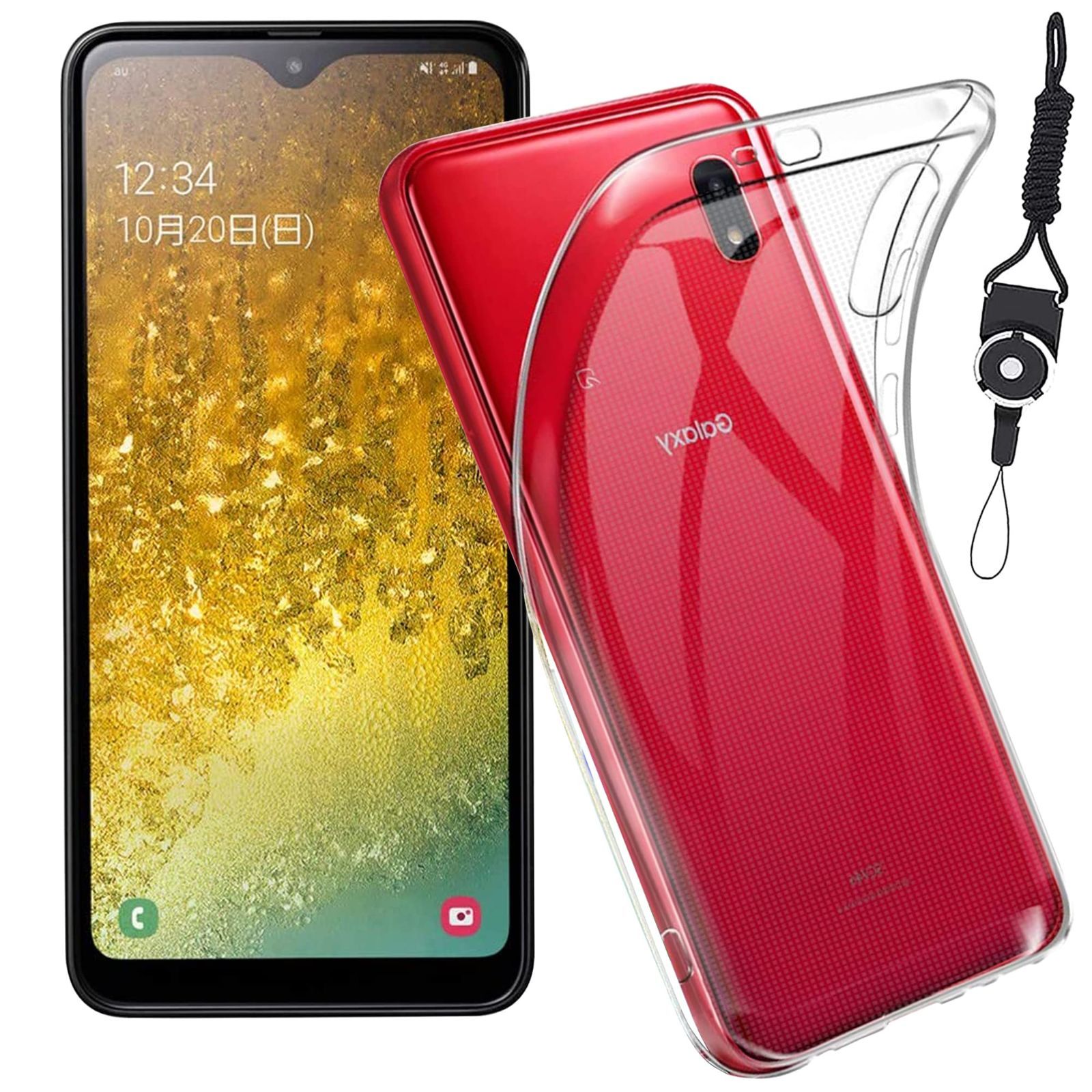 【数量限定】houge Galaxy A20 / Galaxy A21 用の ケース クリア カバー SC-02M SCV46 / SC-42A scv49 用の ギャラクシー クリアな ケース カバー 高透過率 耐衝撃 薄型 軽量型 黄ばみ防止 指紋防止 T