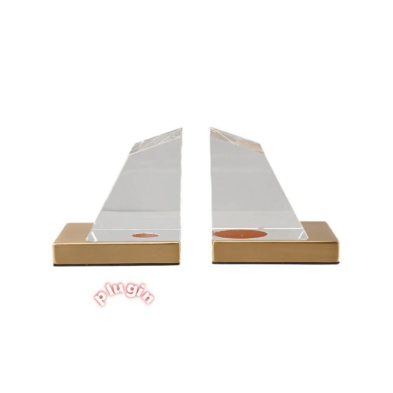  送料無料 2026年 北欧 シンプル クリエイティブ メタル クリスタル ブックエンド モデルルーム リビングルーム 本棚 寝室 オフィス オイルディフューザー 置物 インテリア小物