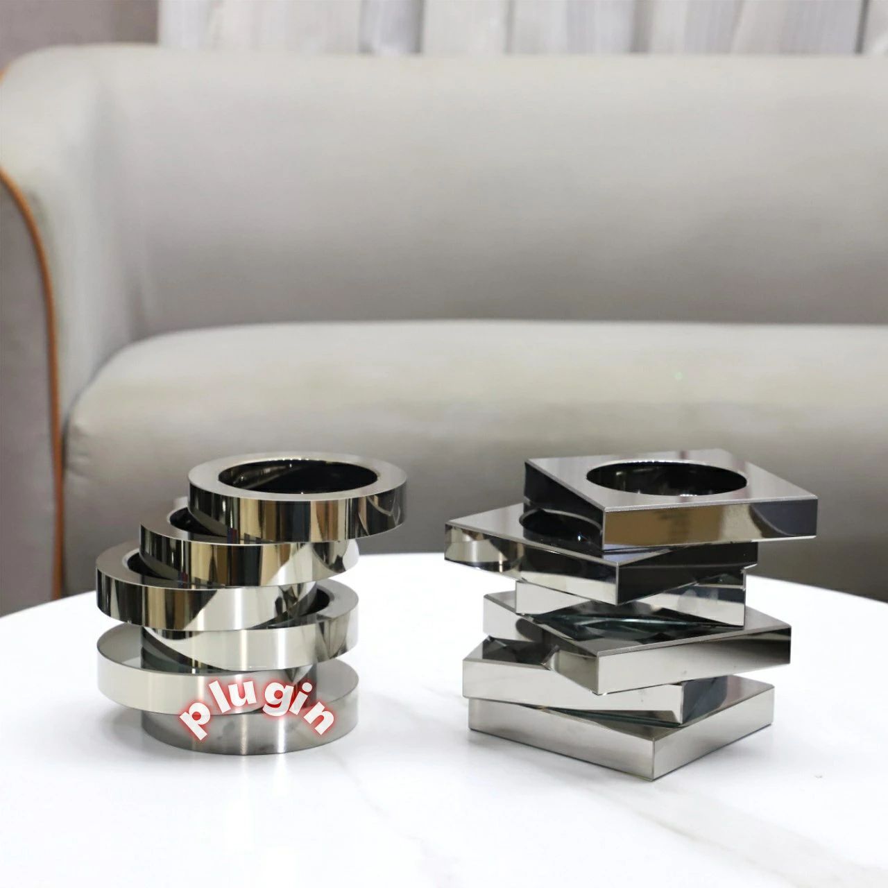  送料無料 2026年 モダンシンプルスモーククリスタルレイヤード花瓶装飾品リビングルームコーヒーテーブルテレビワインキャビネット営 寝室小物 置物 インテリア小物