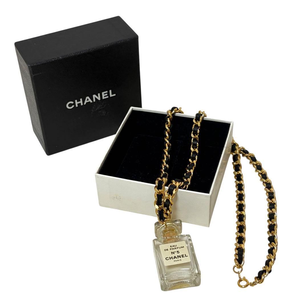 Chanel シャネル NO.5 香水 ネックレス ブラック シャネル CHANEL