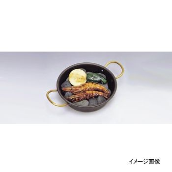 【新品】海石鍋 両手 （石無し） 鉄製 27cm