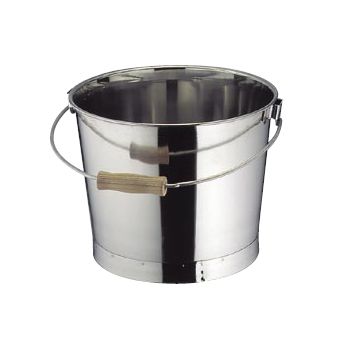 【新品】バケツ プレス 18-8（ステンレス） クローバー 15L （リットル）