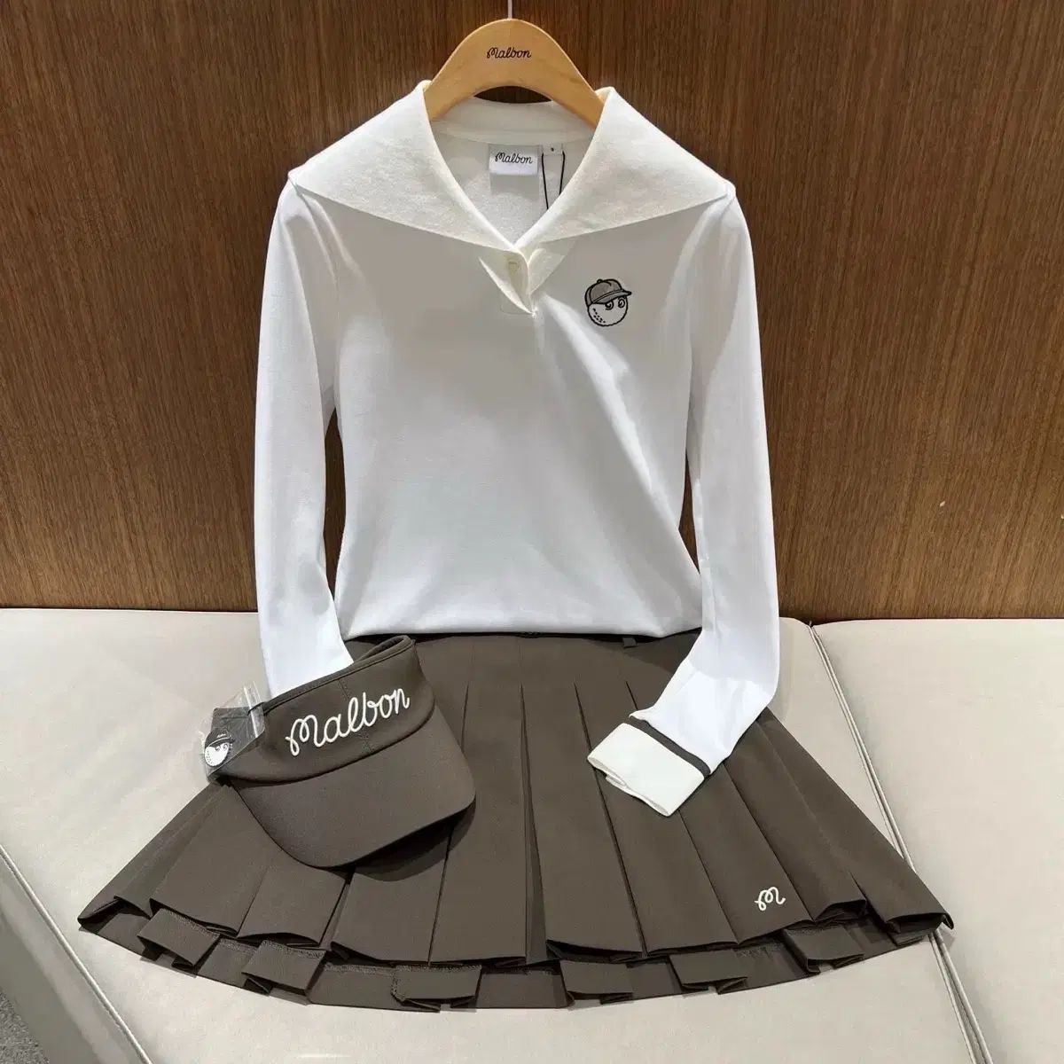 マルボンゴルフ レディース ゴルフウェア カラーTシャツ ニット