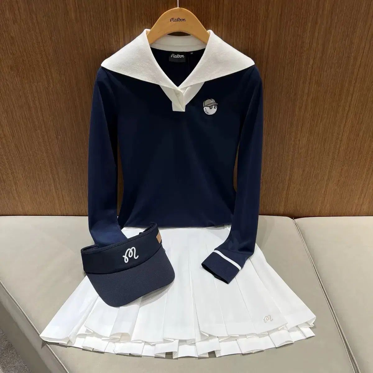 マルボンゴルフ レディース ゴルフウェア カラーTシャツ ニット