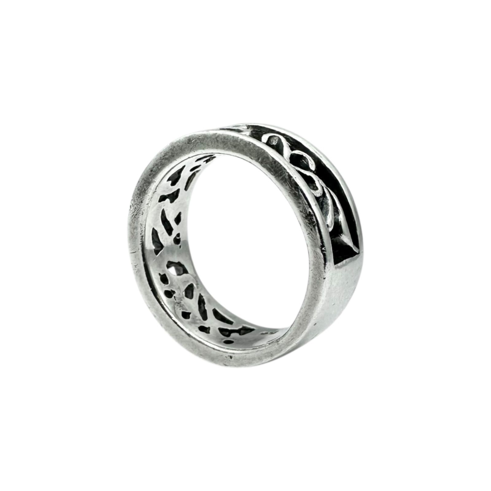気品ある流線】スワール アラベスク 唐草 Silver 925 刻印 00s Vintage 