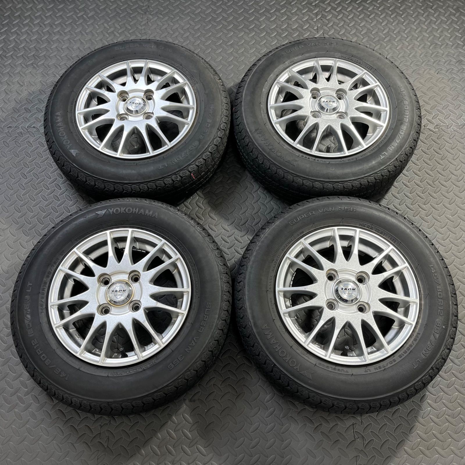 23年製 145/80R12 80/78N LT ヨコハマ スーパーバン356 モンツァ 