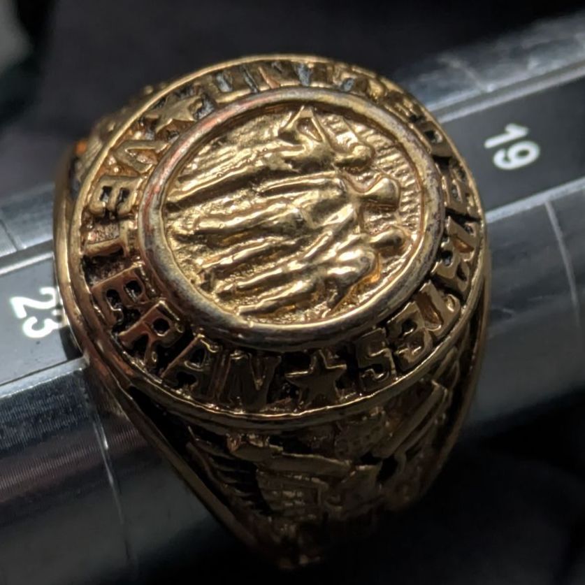 最終価格】ヴィンテージ SETA ゴールドメッキ US VETERAN ミリタリー 
