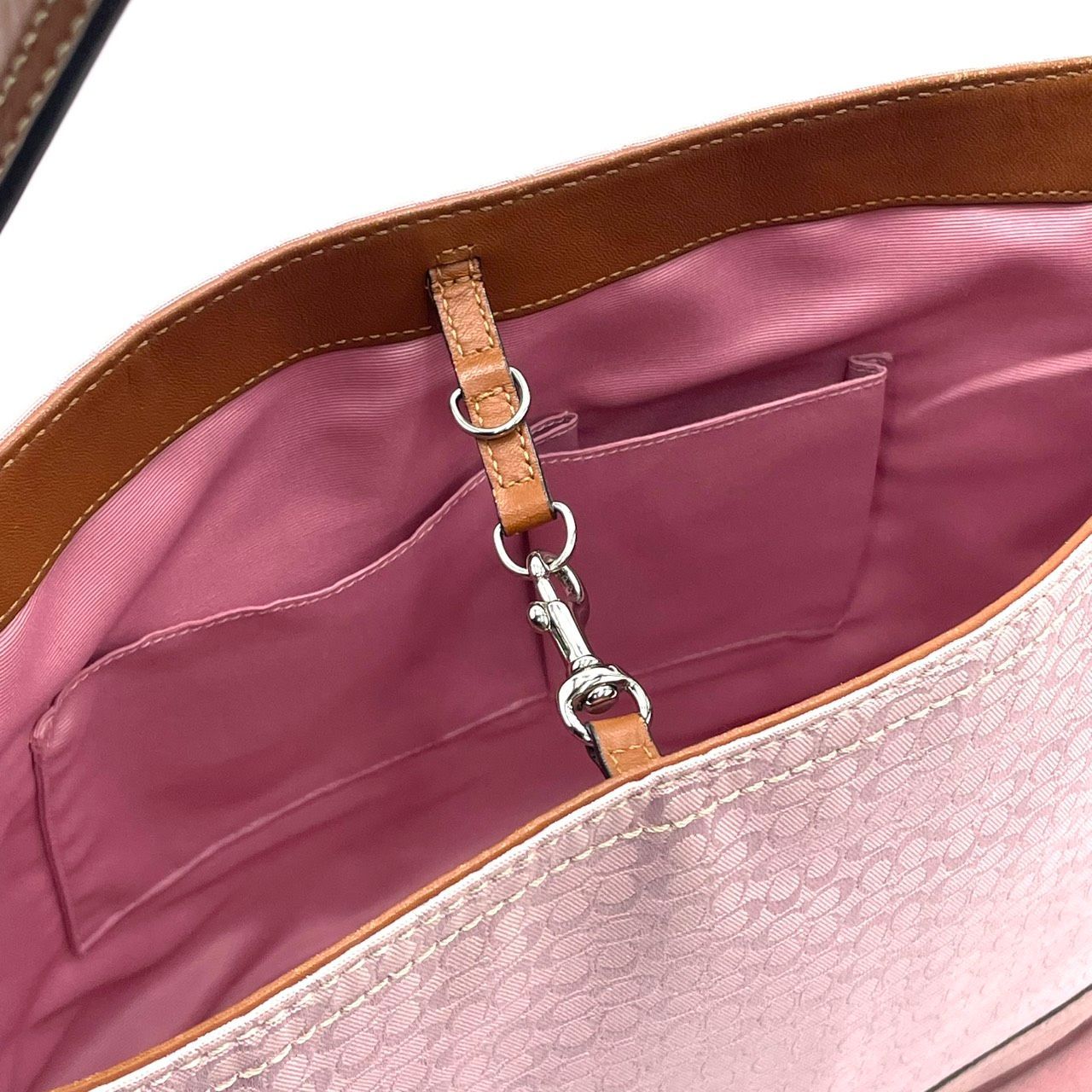 極美品】COACH コーチ ワンショルダーバッグ ホーボー ピンク Y2K