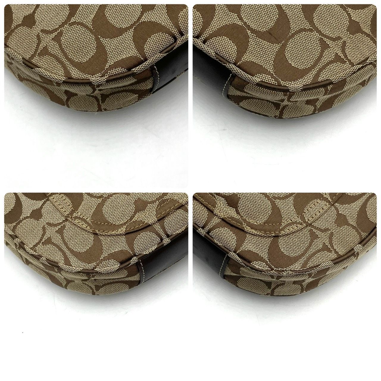 COACH 6045 シグネチャー ホーボーバッグ ワンショルダー 茶 COACH 6045 シグネチャー ホーボーバッグ ワンショルダー 茶